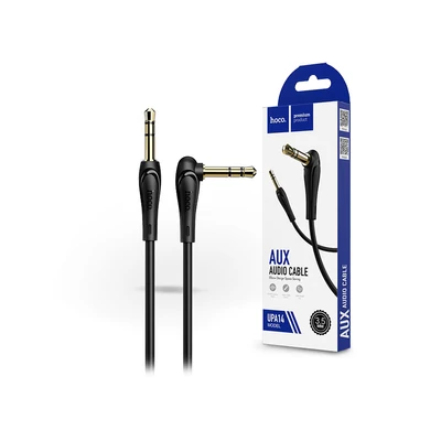 HOCO 3,5 - 3,5 mm jack audio kábel 1 m-es vezetékkel - HOCO UPA14 Aux Audio Cable - fekete