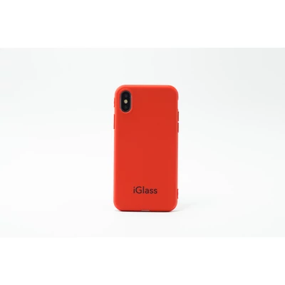 iGlass Case kemény tok - iPhone SE 2020 - piros