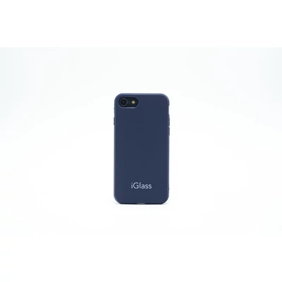 iGlass Case kemény tok - iPhone SE 2020 - sötétkék